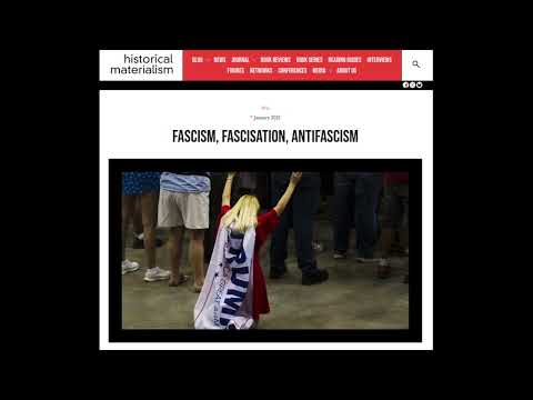 Fascism & Organic Crisis (Hegemony): "Fascism, Fascisation, Antifascism" (from S4A Livestream 133)