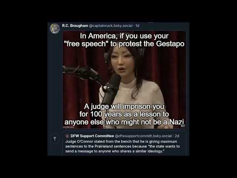 US Federal Judge Sentences Prairieland ICE Protesters to 100 Years Prison (from S4A Livestream 133)