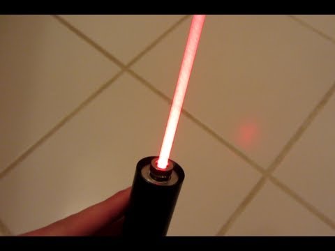 The Brightest Red Laser "Pointer" You'll Ever See! 635nm Burning Laser Torch