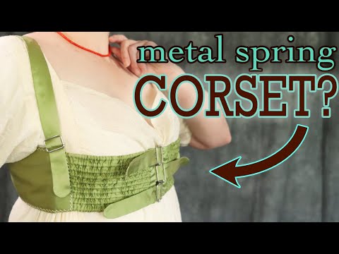 Making an Easy Regency Corset with SPRINGS