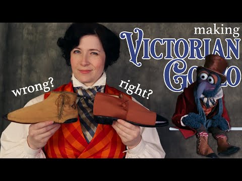 Making Victorian Mens Shoes for Gonzo Historically Accurate Cosplay