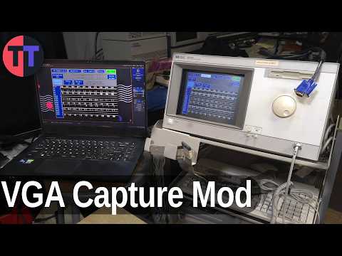 VGA Modding 1992 Logic Analyzer - HP 16500B