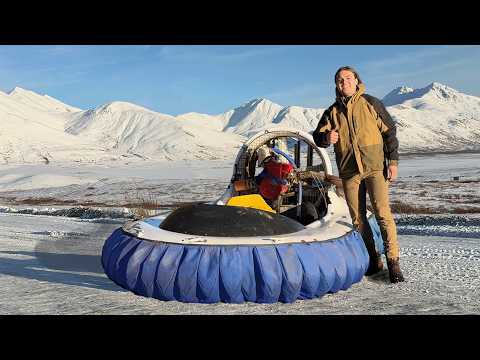 3 Days Alone in Arctic on HOVERCRAFT - Hot Tent Camping