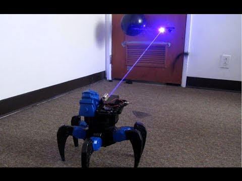 Homemade Death Ray Laser DRONE BOT!!! Remote Controlled!!