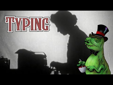 Dinosaur Dinner Theatre - Typing #dinosaurdinnertheatre #mst3k #oldfootage ##1950s