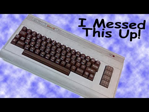 I messed up the retrobright on my Commodore 64