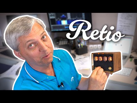 Dad tests the Retio (retro nixie tube clock!)