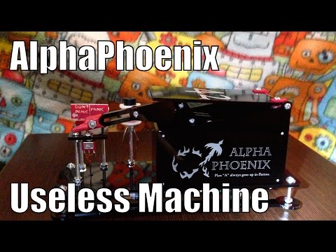 3D Printed, Lasercut, 555-based Useless Machine