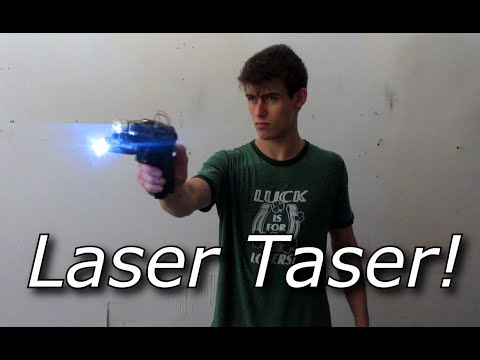 My Homemade "Laser Taser" Pistol with pulsed YAG laser and High Voltage Head!!!