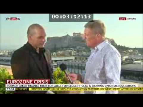 Yanis Varoufakis on Greece and the Eurozone, on Sky News, 16th June 2012