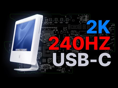 Turning an old iMac into... a 240hz gaming monitor?