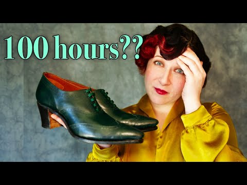 It took me 100 Hours to Make 1920s Oxford Shoes