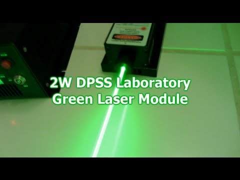 2000mW GREEN Laser Destroying Stuff!