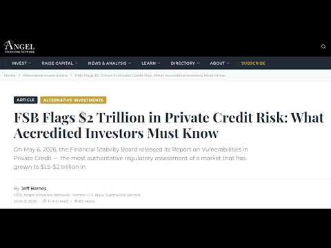 The Private Credit Bubble That Could Bring Down Global Markets (from S4A Livestream 133)