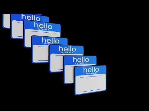 nametags,  for nameless people