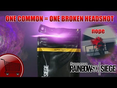 Alpha Pack Opening, but for every "common" I show a broken headshot. - Operation Health