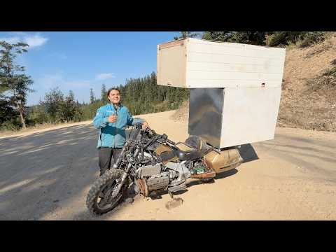 I built a Roof Top Camper for my Motorcycle - Solo Camping