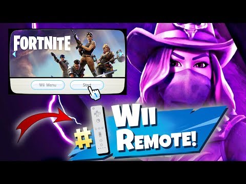 WINNING in Fortnite with a Wii REMOTE!