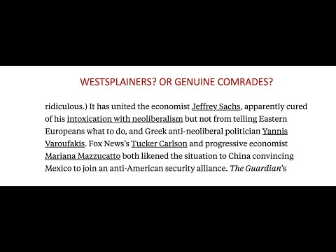Answering the charge of westsplaining
